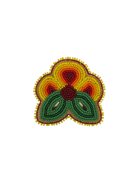 Floral Beaded Brooches by Naomi