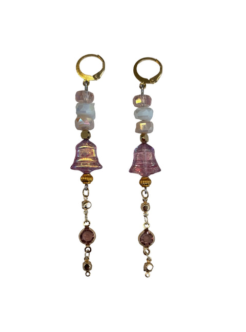Crystal Bell Drop Earrings