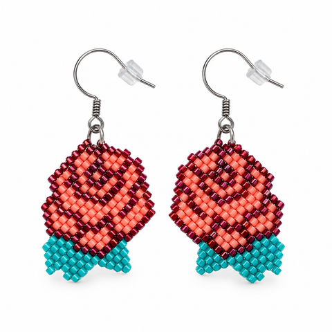 Beaded Earrings by Lilian F. Sam