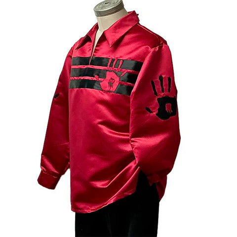 MMIW Ribbon Shirt – Red & Black Hand Design