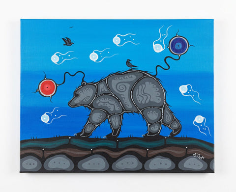 Walking in Balance - Original Acrylic Painting
