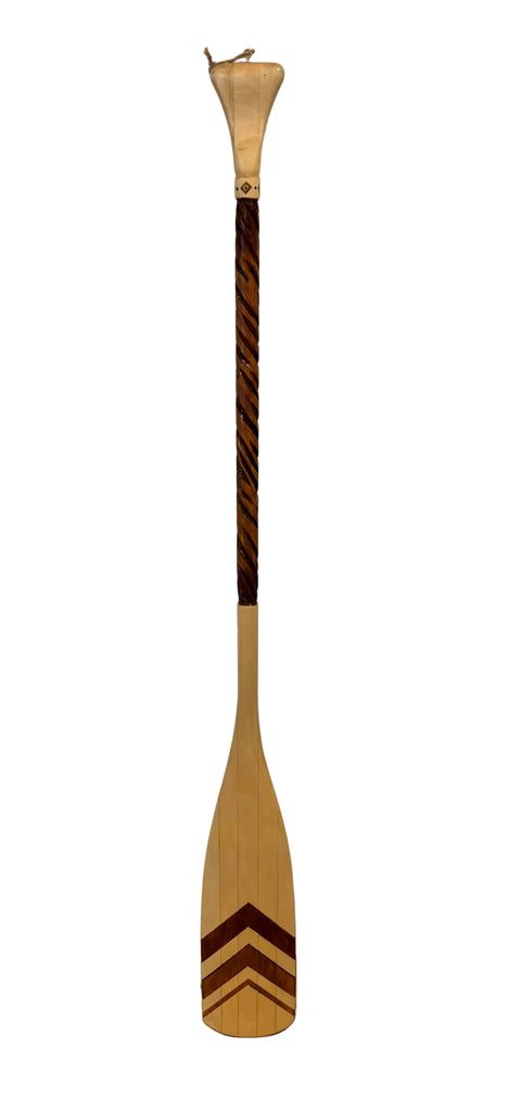 Hand-Painted Cedar Decorative Paddle, Peter Simard Jr.