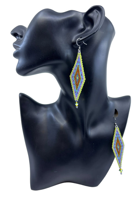 Pastel Diamond Delica Earrings