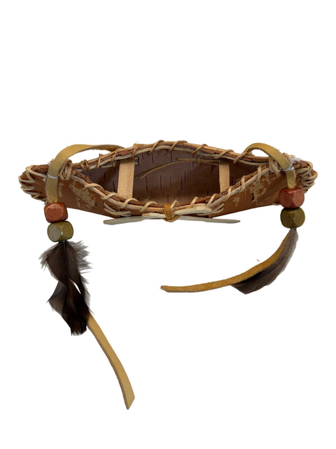 Miniature Birch Bark Canoe