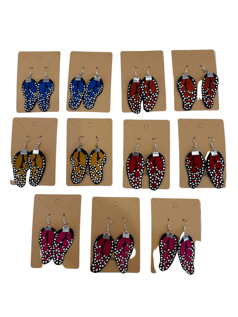 Assorted Butterfly Wing Earrings