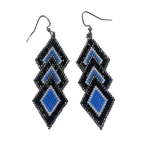 Tiered Delica Earrings  - Sharon Iserhoff, Waskaganish