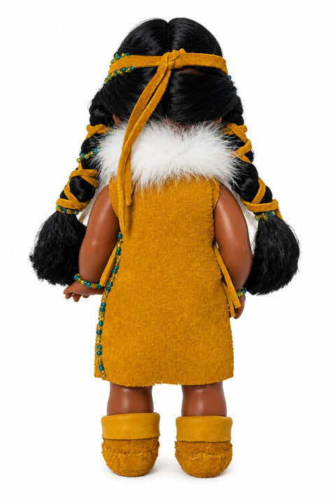 Hand-Sewn Deer Hide Doll