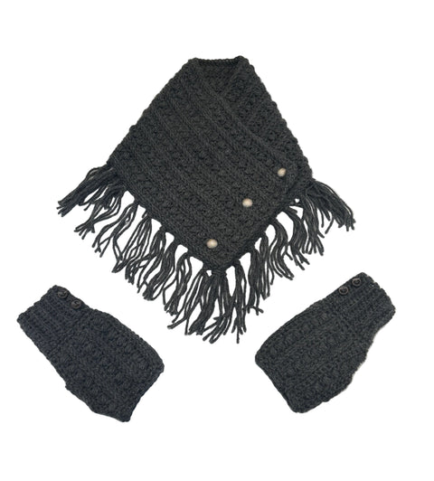 Malia Scarf and Wrist Warmer Set