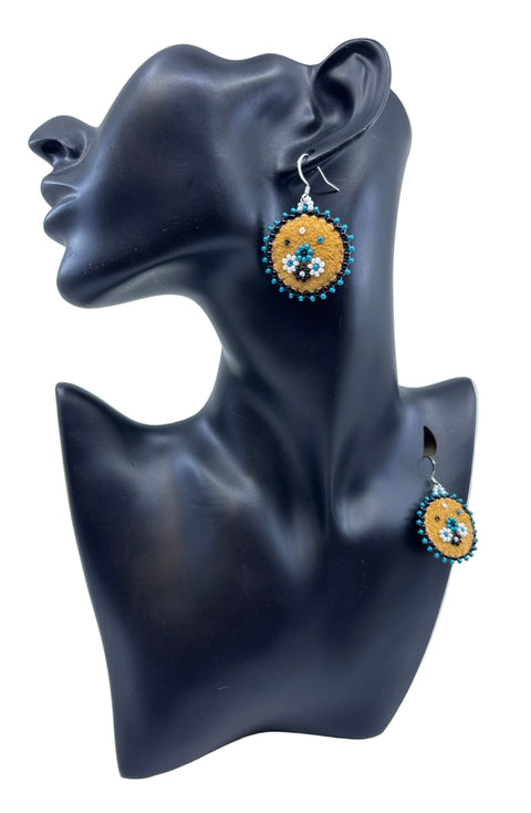 Double Sided Beaded Earrings