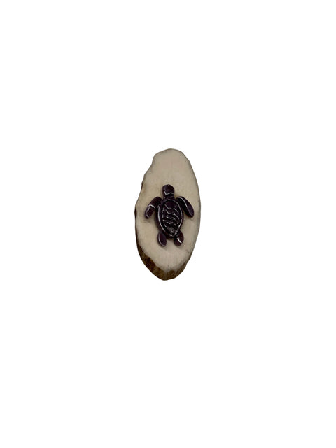 Wampum and Antler Pendant