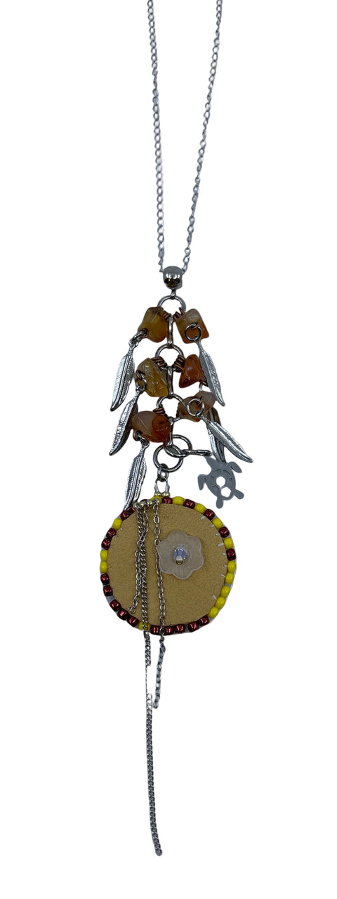 Amber Blossom Pendant