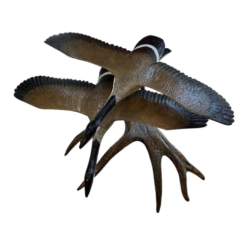 Two Geese Antler carving