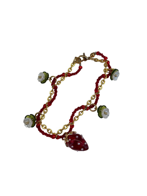 Strawberry Pearl Bracelet