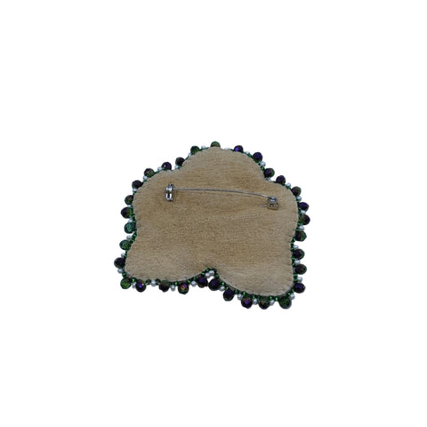 Handcrafted Floral Beaded Brooches