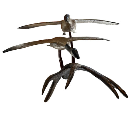 Two Geese Antler carving