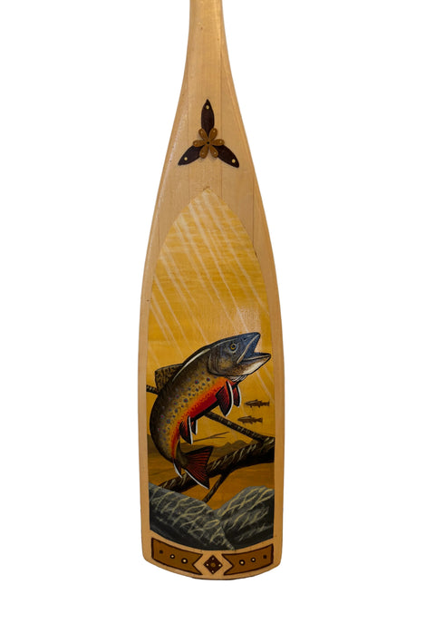 Painted Trout Decorative Paddle by Peter Simard Jr