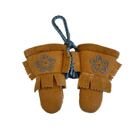 Mini Hanging Moosehide Gauntlets