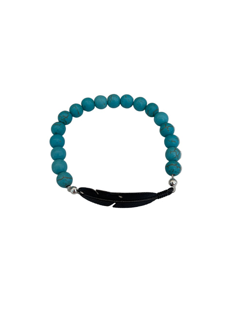 Turquoise and Feather Bracelets