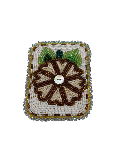 Beaded Card Holder 4"x4"