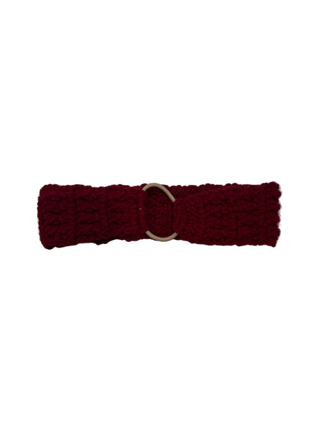Burgundy Yarn Headband