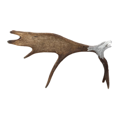 Eagle Head Antler Carving