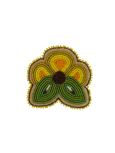 Floral Beaded Brooches by Naomi