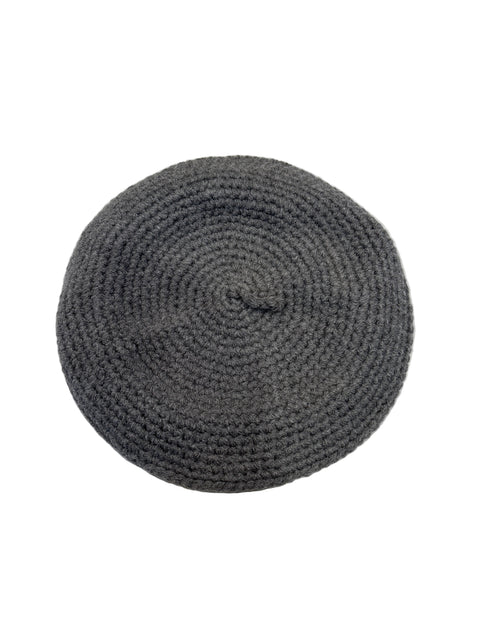 Gray Crochet Beret