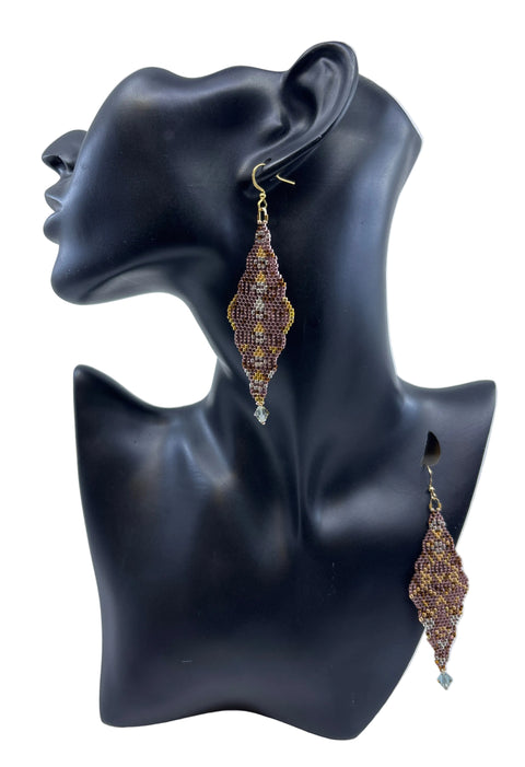 Rose Gold Delica Earrings