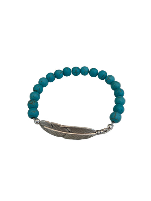 Turquoise and Feather Bracelets