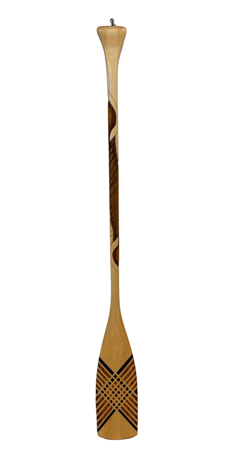 Hand-Painted Cedar Decorative Paddle, Peter Simard Jr.