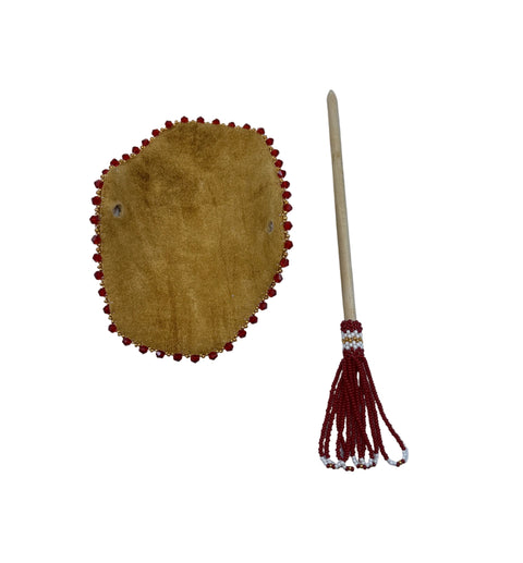Smoked Moosehide Barrette