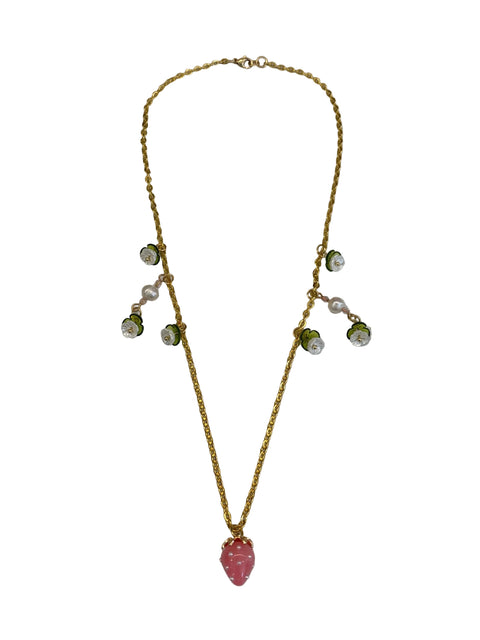 Strawberry Pearl Necklace
