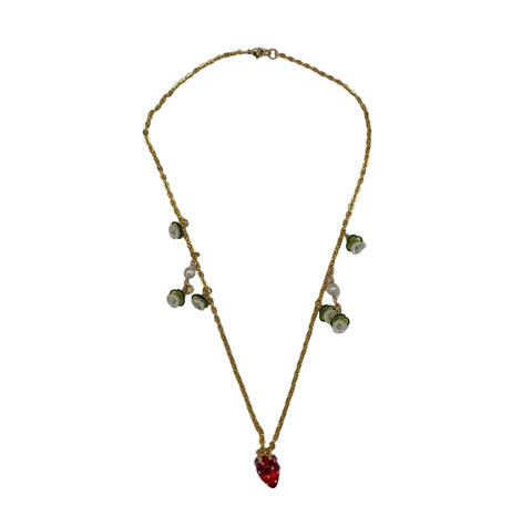 Strawberry Pearl Necklace