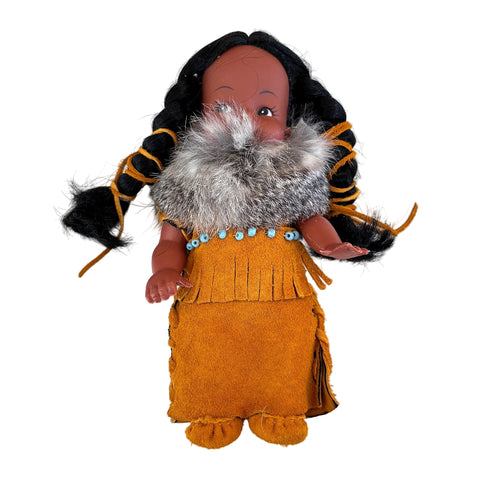 Hand-Sewn Deer Hide Doll