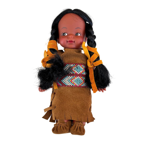 Hand-Sewn Deer Hide Doll