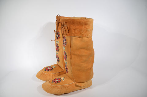 Mukluks Handmade Beaded Moosehide Boots