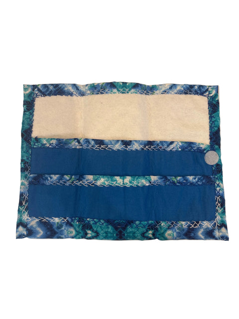 Blue Floral Fabric Needle Case