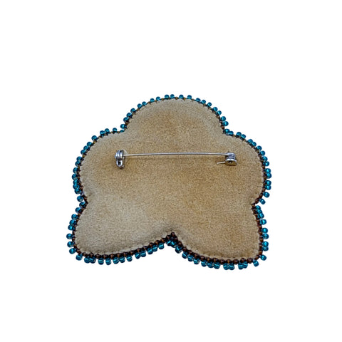 Handcrafted Floral Beaded Brooches