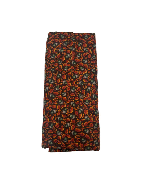 Brown Floral Fabric Needle Case