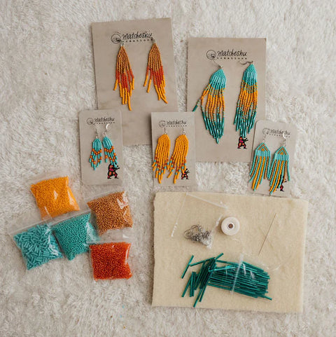 (5) Fringe Earrings DIY Kit – Intermediate Level