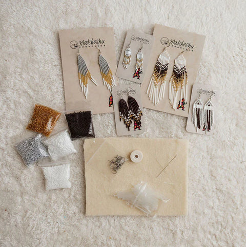 (5) Fringe Earrings DIY Kit – Intermediate Level