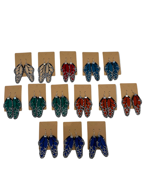 Assorted Butterfly Wing Earrings