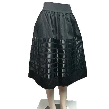 Tone on Tone Ribbon Skirt Midi