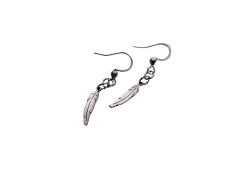 Feather earrings (small)