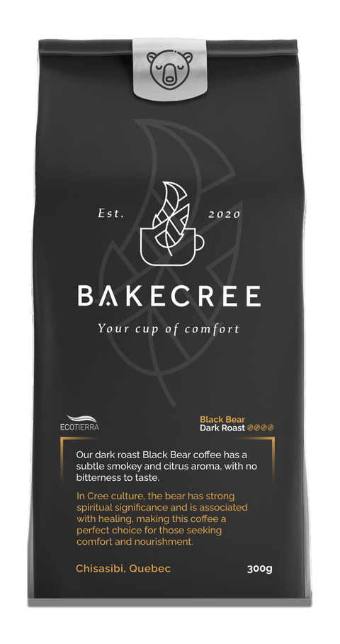 BAKECREE 300g Black Bear Coffee Beans