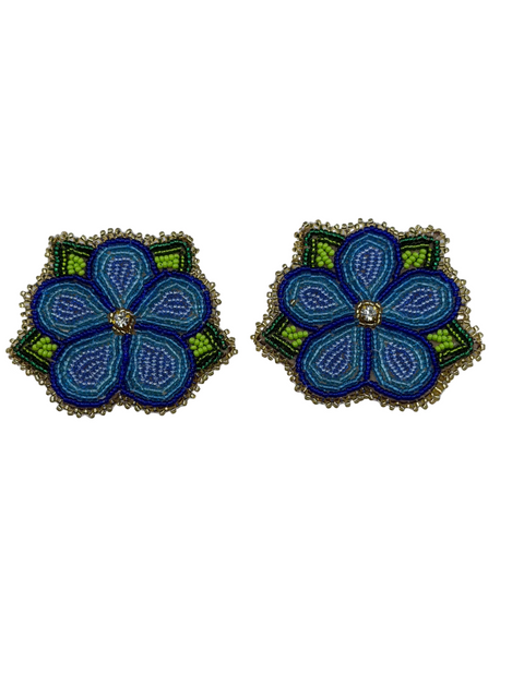 Medium Handcrafted Beaded Earrings (3")
