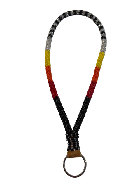 Beaded Keychain – Four Directions (23 cm)