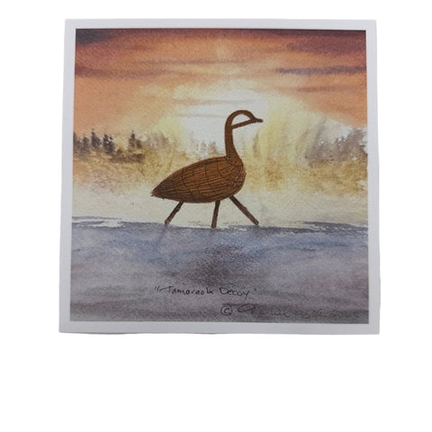 Tamarack Decoy Postcard – Tim Whiskeychan (Waskaganish)