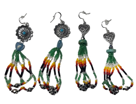 Fringe Scoop Earrings earrings by Elizabeth Rednose