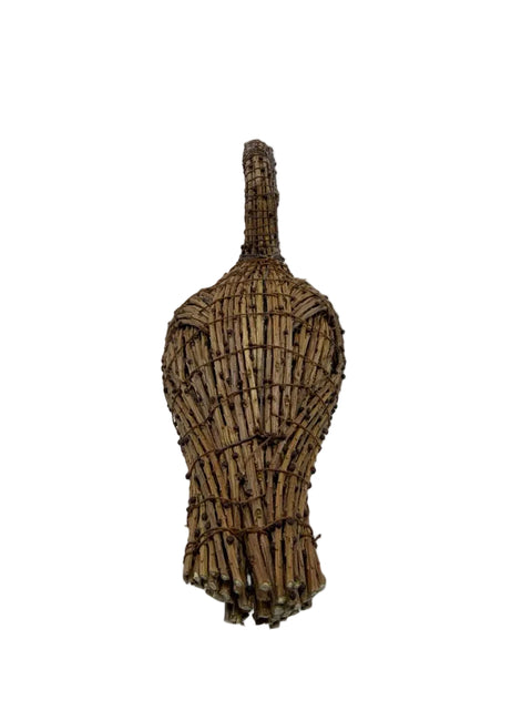 Traditional Folded-Wing Tamarack Decoy (Birch Base)